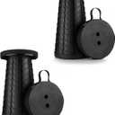 Boreeman 2-Pack Collapsible Stool, Lightweight Yet More Sturdy with Load Capacity 400lbs, Upgraded Portable Stool for Camping Fishing Hiking BBQ