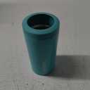 4 in 1 Insulated Slim Can Cooler for 12 OZ Cans and Beer Bottle - Keep 8 Hours Cold, Easy to Hold - Stainless Steel Can Holder, Double Walled Can Insulator for Hard Seltzer and More (Aqua)