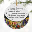 Retirement Gifts for Women & Men: Retirement Ornaments, Farewell Gifts for Retiring Coworkers, Retired Gift for Coworker, Friend, Boss, Employee, Teacher, Nurse  Christmas OrnamentsStyle B