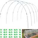 MAXPACE Greenhouse Hoops for DIY 3.5ft or Wider Grow Tunnel, Rust-Free Fiberglass Support Hoops Frame for Garden Fabric, DIY Plant Support Garden Stakes, Gardening Supplies, 25pcs