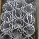 Jetec 32 Pcs PVC Pipe Clips Pool Cover Clamps for Above Ground Pool Greenhouses, Row Covers, Garden, Shelters, Bird Protection, 2.4 Inch Long(for 1/2 Inch PVC Pipe,White)