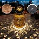 8 x Cardinal Solar Lanterns Outdoor Hanging Cardinal Garden Decorative Christmas Lantern Birthdays Gifts for Women Mom Grandma Metal Waterproof Solar LED Light for Yard, Patio, Lawn, Porch,