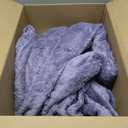 FY FIBER HOUSE Flower Throw Blanket Ultra Soft Blanket Fuzzy Twin Blanket for Bed Couch Sofa, 60"x80", Purple