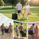 MIYCOO Cooler Bag Double Deck - 60 Can Leakproof Insulated Portable Soft Lunch Cooler, Extra Large Expandable Ice Chest Cooler for Beach, Picnic, Camping, Shopping