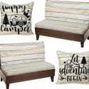 2 Set Rv Dinette Cushion Covers Stretch Washable Rv Cushion Slipcove Replacement for Camper Car Bench, 2 Pillowcase, 2 Backrest and 2 Bench Covers(Classic)
