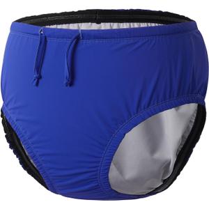Youth Special Needs Reusable Swim Diapers Swimwear for Incontinence Cloth Diaper Covers Waterproof,Leakproof, Unisex (12-14T, Blue)