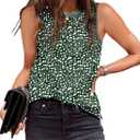 Dokotoo Summer Tank Tops for Women Casual Crewneck Sleeveless T-Shirts | Womens Summer Outfits, Solid & Leopard Printed, Slim Fit Summer Tops, Beach Outfits for Women, Workout Tank Tops T Shirts (Green, XL)