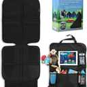 Leo and Ella Car Seat Protector for Child Car Seat, General Use and Backseat Organizer with Tablet Holder, Durable & Waterproof, Child Mat