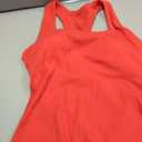 SUUKSESS Womens Padded Cotton Ribbed Tank Tops Square Neck Racerback Basic Tops (Red, L)