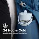 Hydro Flask Water Bottle - Insulated Stainless Steel - Wide Straw Lid, Non Spill, Leakproof in 32 Oz Cascade Blue