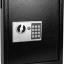 Electronic 40 Keys Cabinet Wall Mount, Digital Key Safe Lock Box, Large Security Lockbox for House Key, Heavy Duty Combination Lock Storage, 14.37'' X 11.8'' X3.93'' (Black,40 Keys)