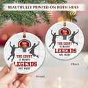 2 x Basketball Christmas Ornament 2025 - Basketball Gifts for Teenage Boys, Men, Ceramic Sports Ornaments for Christmas Tree, Sports Lover Gifts for Brother, Son, Dad, Grandson, Team Coach Gift Ideas