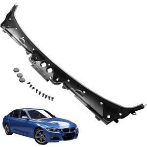 51717258177 Front Windshield Wiper Cowl Cover Panel Compatible with BMW M3 2015-2018, 328i xDrive 2013-2016,335i 2012-2015,328i 2012-2016, Windshield Cowl/Rain Tray,Replaces 51-71-7-258-177