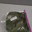 MOSINA Olive Green Short Wavy Wig with Bangs, Pastel Colored Cosplay Wig for Women, Medium & Short Bob Wigs, Halloween Ready