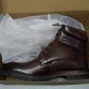 Jousen Men's Chukka Boots Mid-Calf Leather Dress Boots, 8182, Oxblood, 11.5