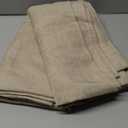 Hiasan 2 Pack Faux Linen Rectangle Tablecloth - Wrinkle and Stain Resistant Washable Table Cloth for Kitchen Dining Room Holiday Table Cover for Party Dinner, Beige, 60 x 102 Inch