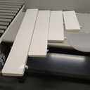 4Pack Cylinder Pedestal Stand, Round Display Cupcake Dessert Table with Clear Acrylic Plate, Foldable Showcase Platform Column for Wedding Banquet Decorative (Beige)