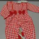 SUNNY PIGGY Newborn Baby Girl Clothes Baby Girl One Piece Romper Fall Winter Long Sleeve with Hat Sets Cute Infant Outfits, 0-3M