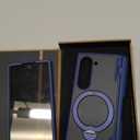 Case for Galaxy Z Fold 6, Compatible with MagSafe, with [Hinge Protection][Tempered Glass Privacy Screen Protector], Magnetic Anti-Spy Shockproof Clear Cover for Samsung Galaxy Z Fold 6 - Blue