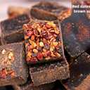 Handmade brown sugar cubes, Black sugar, rose brown sugar,8.81 ounces (250 grams) (Jujube), EXP: 2026.12.10