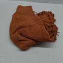 BATTILO HOME Burnt Orange Throw Blanket for Couch, Halloween Throw Blanket for Home Decor, Fall Decorations for Bed, Sofa and Living Room, 50"x60"