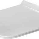 Duravit DuraStyle Toilet Seat, Removable Seat, Stainless Steel Hinges - 0060510000 White