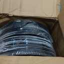 50 PC Brown Charger Plates Bulk, Farmhouse Faux Wood Plate Chargers, 13 inches