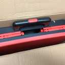 SUNALLY Folding Utility Cart Rolling Crate Handcart Shopping Trolley, Red