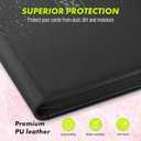 1000+ Trading Card Binder, 16 Pocket Zip Card Collection Binder Card Album Compatible with TCG, MTG, Baseball Cards, Sports Cards and More (Black)