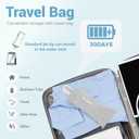 2026 New 350ML Water Dental Flosser Teeth Pick with Bag, 5 Modes Portable Cordless Oral Irrigator Cleaner, Electric Rechargeable IPX7 Waterproof for Home Travel Teeth Cleaning Flossing (White)