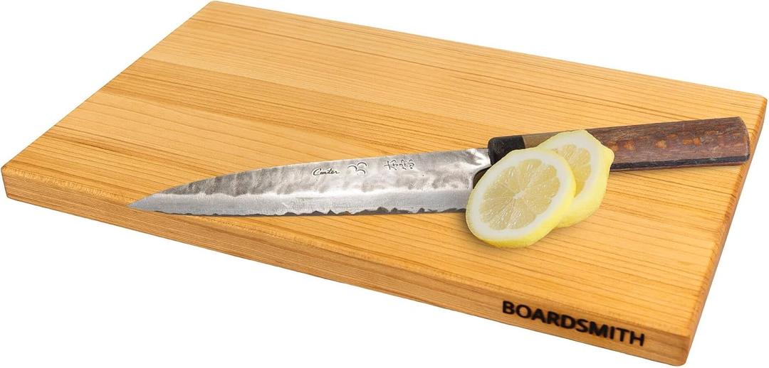 The Boardsmith Essential Hard Maple Cutting Board, Made in USA, 16"x10"x1"