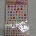 uxcell 505 Pcs Gems Stickers for Crafts, 5 Sheet Self-Adhesive Gems Bling Flower Rhinestone Stickers, Crystal Crafts Jewelry Stickers for Party Decorations, Multicolor
