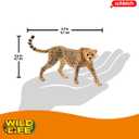Schleich Wild Life, Animal Figurine, Animal Toys for Boys and Girls 3-8 years old, Female Cheetah, Ages 3+