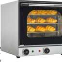 Commercial Covection Oven, 3-Tier Wiring Grids, Half-Size Electric Convection Oven Contertop, 1750W, Stainless Steel Chamber, for Catering, Bakeries, Perfect for Iftar,CSA Certified