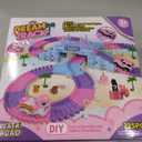 Tracks Car Toys Set for 2 3 4 5 6 7 Year Girl Toddler, 248 PCS Pink Magic Bendable Race Track Toy with 1Unicorn Car Toy and 1 Pink Train, Birthday Gift Idea for Kid