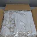 Drawstring Backpack Sublimation Blanks, Thickened Fabric White Cotton Canvas DIY for Tie Dye Bulk 48PCS