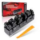 15883319 Driver Side Power Master Window Switch & Panel with Mirror Control Compatible with Chevy GMC Hummer Avalanche Silverado Suburban Tahoe Sierra Yukon Escalade H2 Replace# 920-022