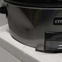 Crock-Pot Large 8-Quart Programmable Slow Cooker with Auto Warm Setting, Black Stainless Steel (Pack of 1)