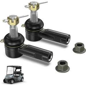 Panglong EZGO RXV Tie Rod End with Locknut (2PCS), Golf Cart Tie Rod End Suitable for 2008-up EZGO RXV Model, RXV Steering Tie Rod OEM 604614