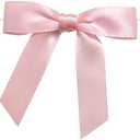 2.8 Inch Pink Twist Tie Bows, Small Satin Ribbon Bows for Crafts, Mini Bows Decor for Gift Wrapping Wedding Party Decorations, 50 Pcs (Pink)