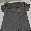 Women's V-Neck Scrub Tops - Stretchy Nursing Uniform Top with Pockets, Wrinkle Resistant & Breathable, Small