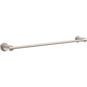 Delta Nicoli (1-Pack) 18'' w/ 6" Extender Towel Rack for Bathroom SpotShield Brushed Nickel Extendable 18-24" Towel Bar for Bathroom Wall Towel Holder Rod Wall Mounted NIC18-DN