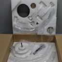 LEDIARY 20 Inch Low Profile Ceiling Fans with Lights and Remote, Dimmable Modern Fan Light(3000K-6000K), 6 Speed, Reversible, APP & Remote Control, Flush Mount Ceiling Fan for Bedroom, White