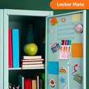 2 x ECHSRT Acrylic Pen Holder 2-Pack With Megnetic,No-Adhesive Embedded Magnets, Dry Erase Marker Holder for Whiteboard & Fridge, Locker Accessories Organizer for Office School Desk (1 Compartment-Magnetic)