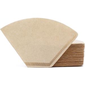 Segarty Coffee Filters Cone, 200 Count #2 Natural Brown Unbleached Paper, Disposable Pour Over Coffee Filter, 02 Size Coffee Filter for Single Serve Brewing Dripping