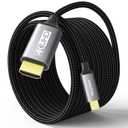 USB C to HDMI Cable 10Ft | 4K High-Speed USB 3.1 Type-C to HDMI Cord [Thunderbolt 3/4 Compatible] with MacBook Pro/Air,Galaxy S8 to S23,iPhone 15/16, iPad Pro, iMac, Surface