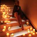 WILLBOND 6 Pcs Christmas Stair Treads Non-Slip Carpet 8 x 30 Inch Nonslip Stair Treads for Wooden Steps Indoor for Kids Pets Elders Grip Step Carpet