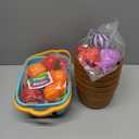 JOYIN Learning Toys Play Food Set for Toddlers, Cutting Food for Preschool Activities, Play Kitchen Accessories, Educational Toys, Color Sorting Set for Boys & Girls, Easter Basket Stuffers