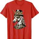 Steampunk Unicorn Women Men Kids Steampunk Unicorn T-Shirt (Small, Red)