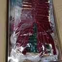 51 Pcs Christmas Velvet Ornaments 15 Pcs Christmas Tree Decor Balls 3.14" 36 Pcs Velvet Vintage Ribbon Bows 5/8" Wide 6 * 8" for Xmas Tree Hanging Decorations Home Indoor Decor (Four Colors)